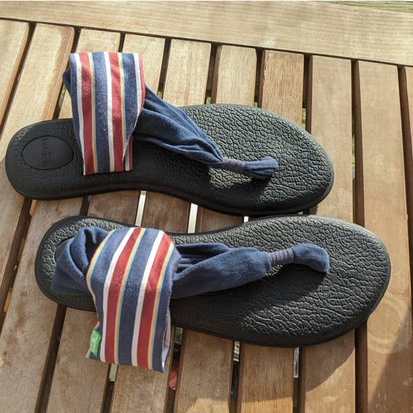 Sanuk Yoga Sling 2 Prints Sand Harbor Navy 1100697 size 9 - Picture 3 of 8
